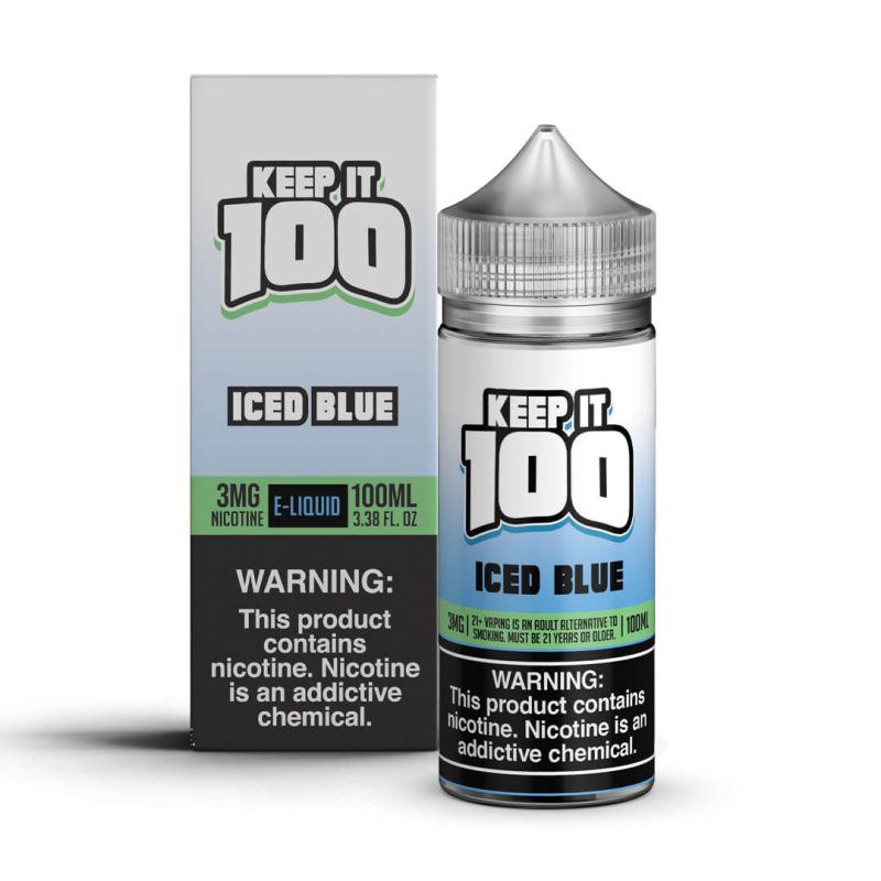 keep it 100 iced blue ejuice