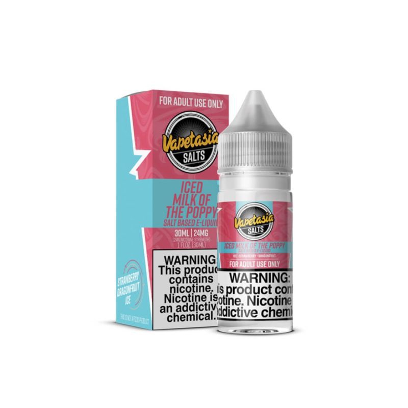 vapetasia salt iced milk of the poppy ejuice